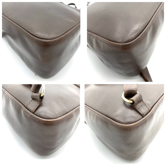 COPY - Longchamp Brown Leather Vintage Backpack - Picture 6 of 13
